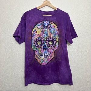 The Mountain Dean Russo Day of the Dead Sugar Skull Graphic Tee Unisex Size M